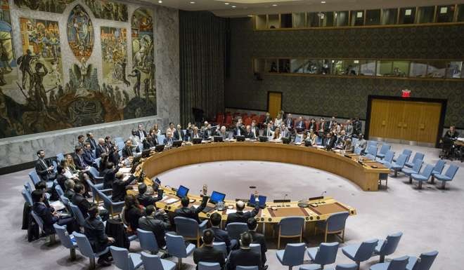 The Security Council votes at UN headquarters to further tighten sanctions on North Korea in response to their fifth and largest nuclear test. File photo: AP