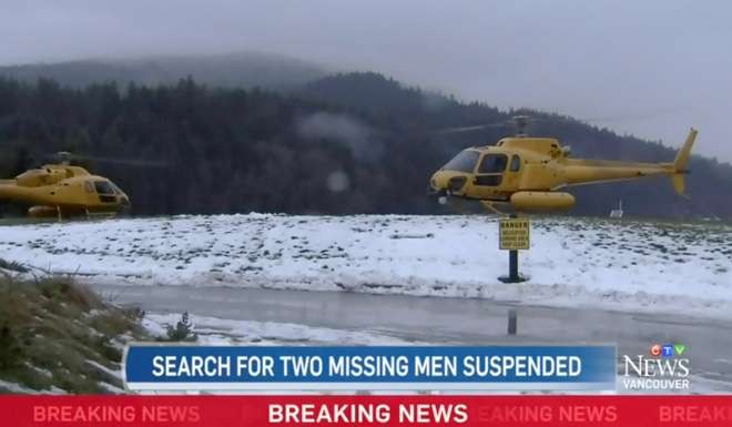 Rescue operations had to be scaled back amid poor weather conditions. Photo: CTV News