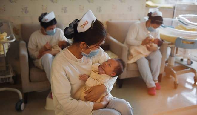 The Xiyuege Centre in Beijing, which offers postpartum care to affluent mothers, is doing booming business. Photo: AFP