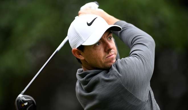 Rory McIlroy tees off at the HSBC Champions in Shanghai. Photo: AFP