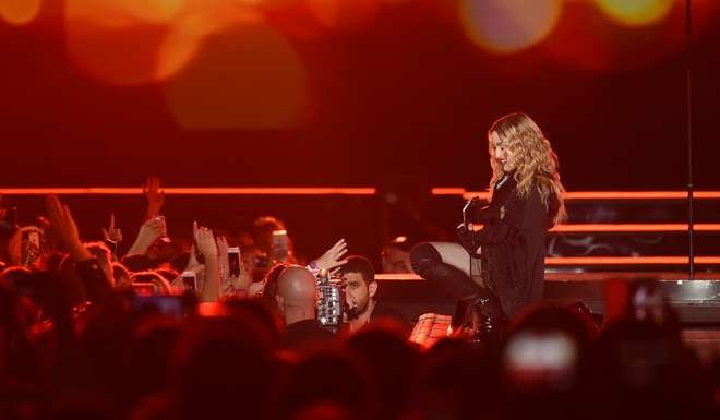 Madonna performed at the Asia-World Expo in February last year. Photo: Handout