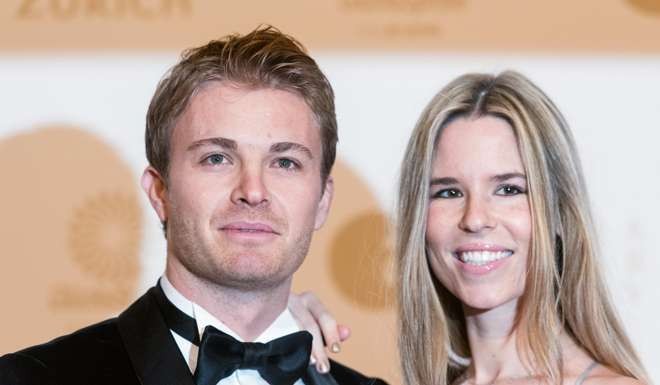 Nico Rosberg and his wife Vivian Sibold can now enjoy a quieter life after his retirement from Formula One. Photo: EPA