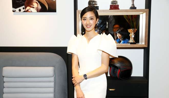 Guey Lun Mei wore a Bohème red gold timepiece