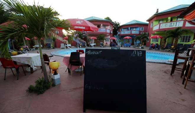 A deserted hotel in Banjul, Gambia. Photo: Reuters
