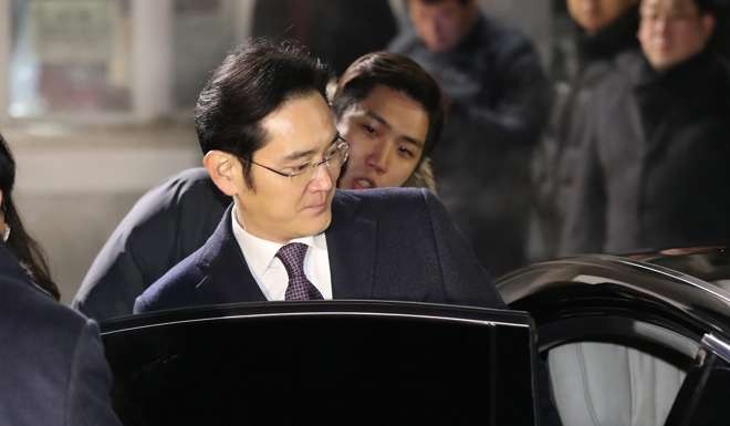 Lee Jae-yong, after a local court rejected the arrest warrant sought for him. Photo: EPA