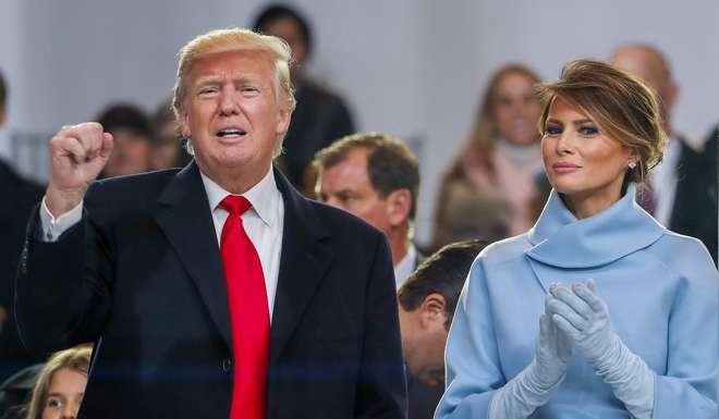US President Donald Trump and first lady Melania Trump. Photo: EPA