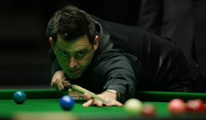 Ronnie O’Sullivan seemed totally unhindered by a new cue tip. Photo: Xinhua