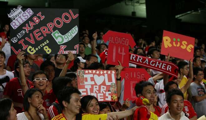 Liverpool fans at the Asia Trophy in 2007. Photo: SCMP
