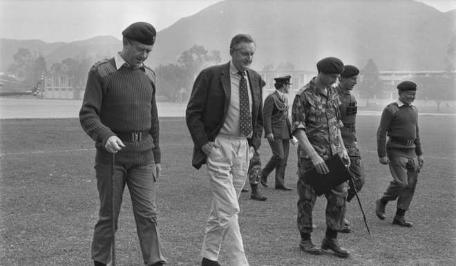 Governor Sir Murray MacLehose visiting a military camp for Gurkha soldiers on December 18, 1978. Photo: SCMP