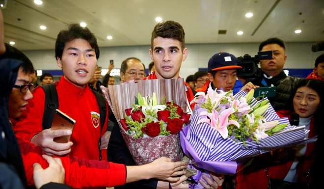 Oscar arrives in Shanghai. Photo: Reuters