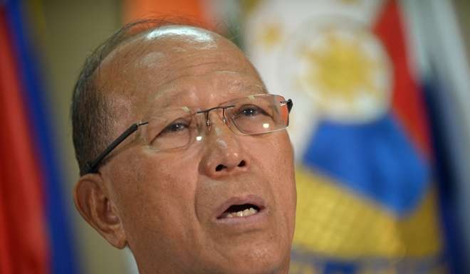 Philippine Defence Secretary Delfin Lorenzana says Chinese island reclamation was intended to secure control of the South China Sea. Photo: AFP