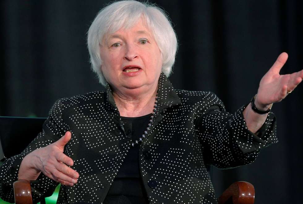 Federal Reserve Chair Janet Yellen speaks about the robust US economy as financial markets brace for the decision of the US Fed next week. Photo: Reuters